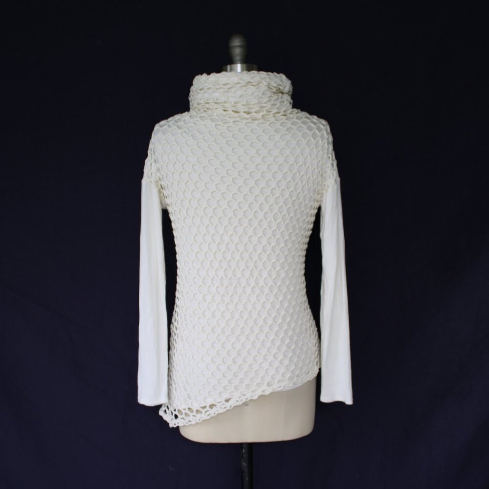 Twenty Montreal Mesh Crochet Macram Net Cream Fun… - image 8